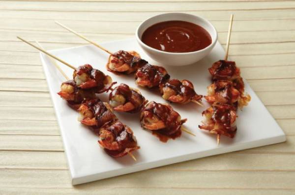 Bacon Wrapped Prawns