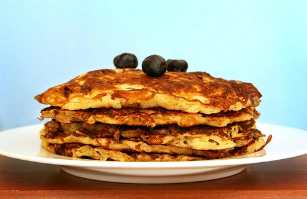 Blueberry pan cake