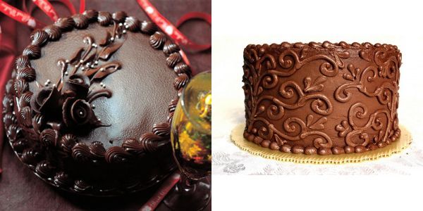 Eggless chocolate truffle cake