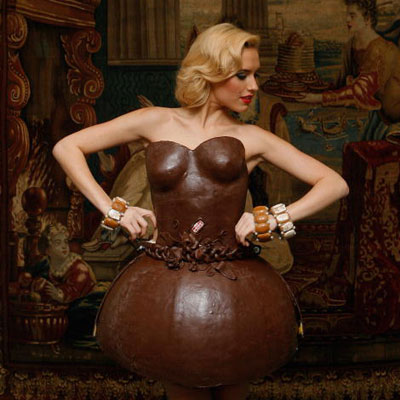 German chocolate bubble dress