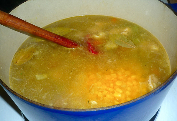 Homemade canned soup
