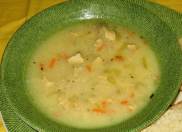 Lemon chicken soup