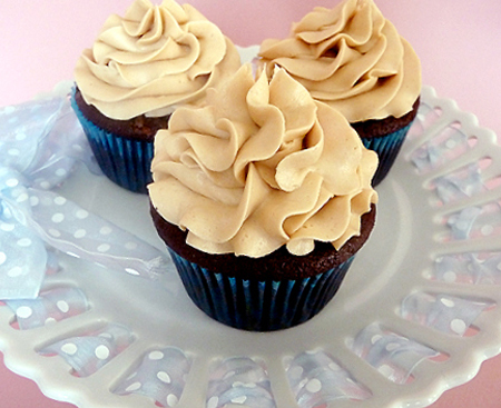 Mocha Cupcakes with Espresso Buttercream Frosting