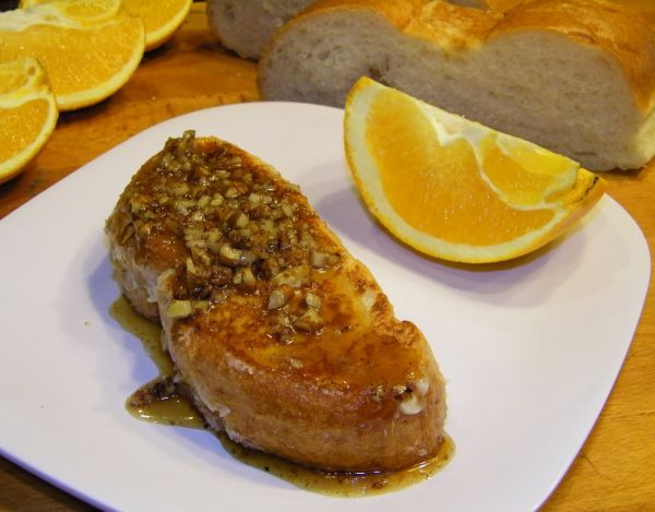 Orange- Pecan French Toast Casserole