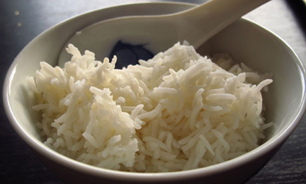 Perfectly cooked rice