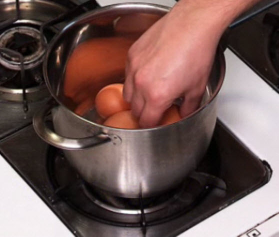 Place eggs gently in saucepan