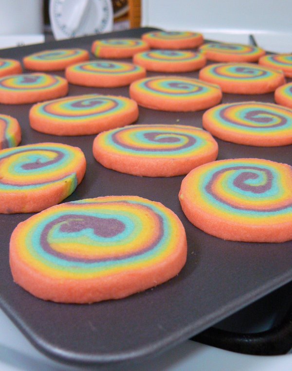 Rainbow Pinwheel Cookies