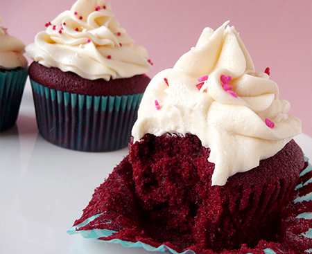 Red Velvet Cupcakes with Cream Cheese Frosting