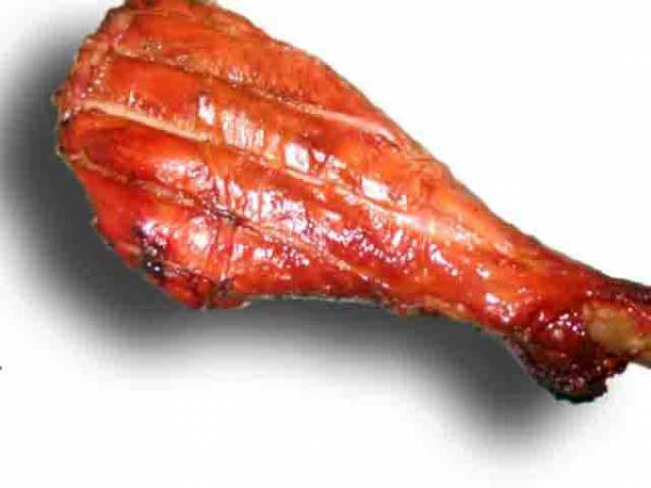 Cooking turkey leg