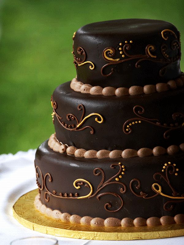 Wedding chocolate cake