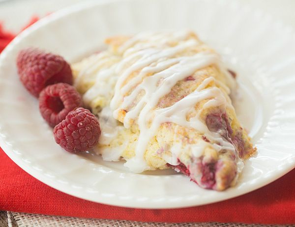 Cream Scones with Lemon and Raspberry Recipe