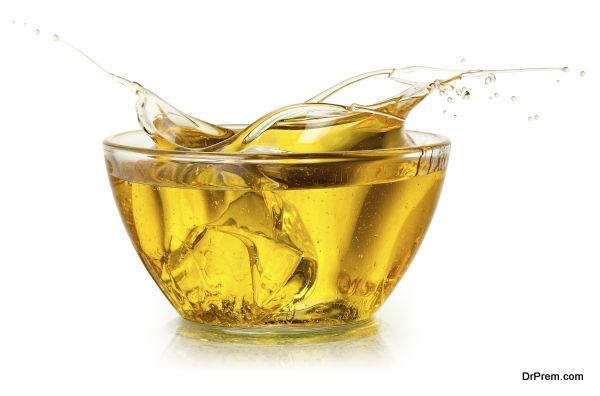 Cooking oil. Splash isolated on white. With clipping path.