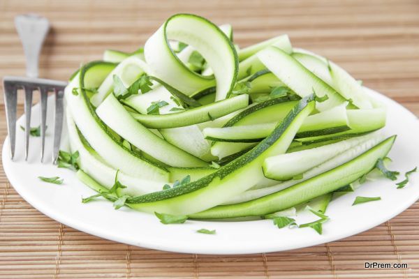 spiraling zucchinis