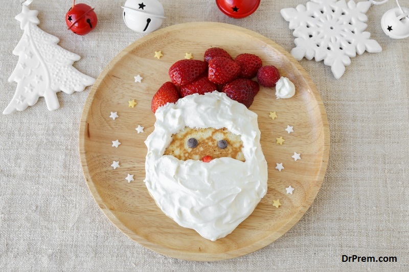 Christmas inspired food decorations