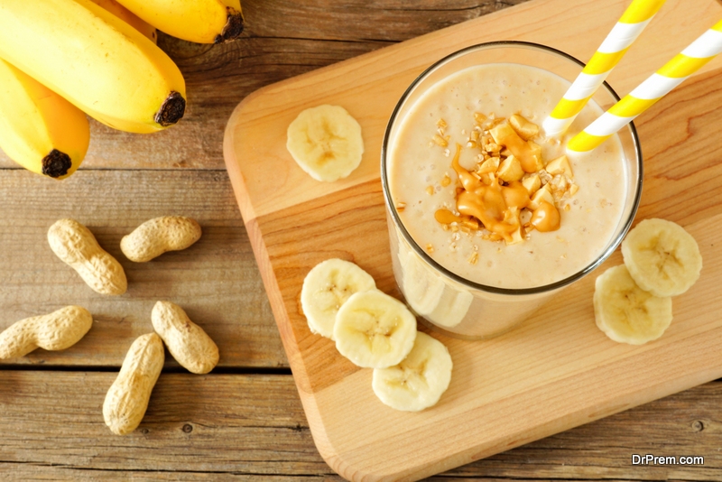 Banana peanut butter smoothie